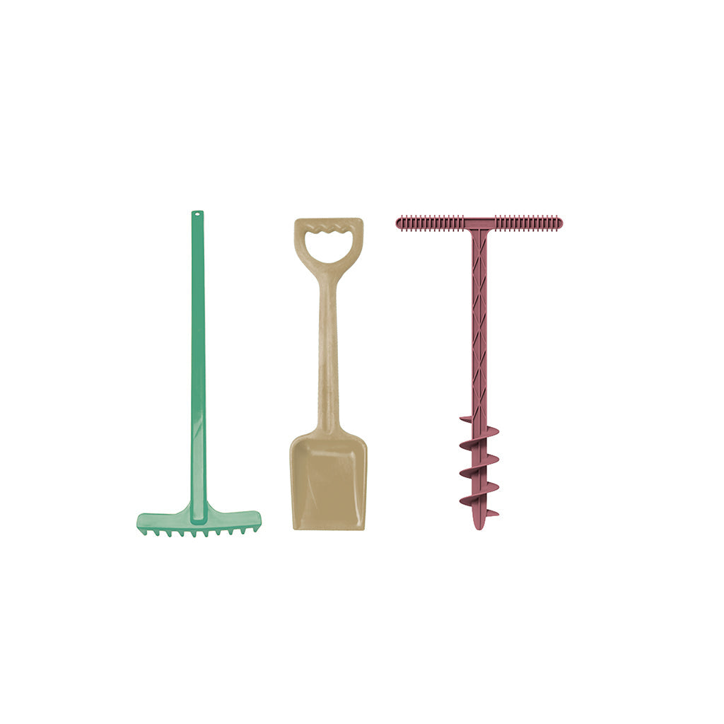 Blue marine Toys, Sandssett med bord, rive og spade