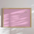 Opslagstavle m. egetræsramme, Bubblegum 62 x 42 cm