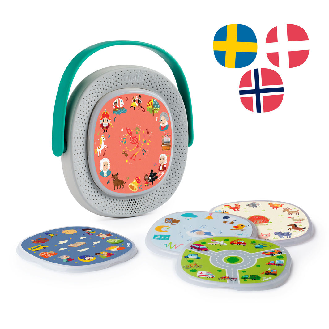 TIMIO Skandinavien startpakke med kabel til opladning