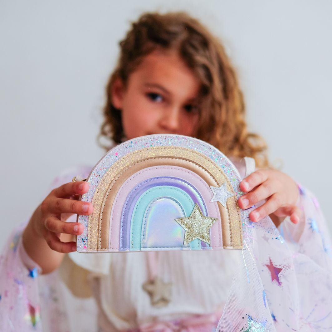 Mimi &amp; Lula Skulderveske – Rainbow Dreamwish