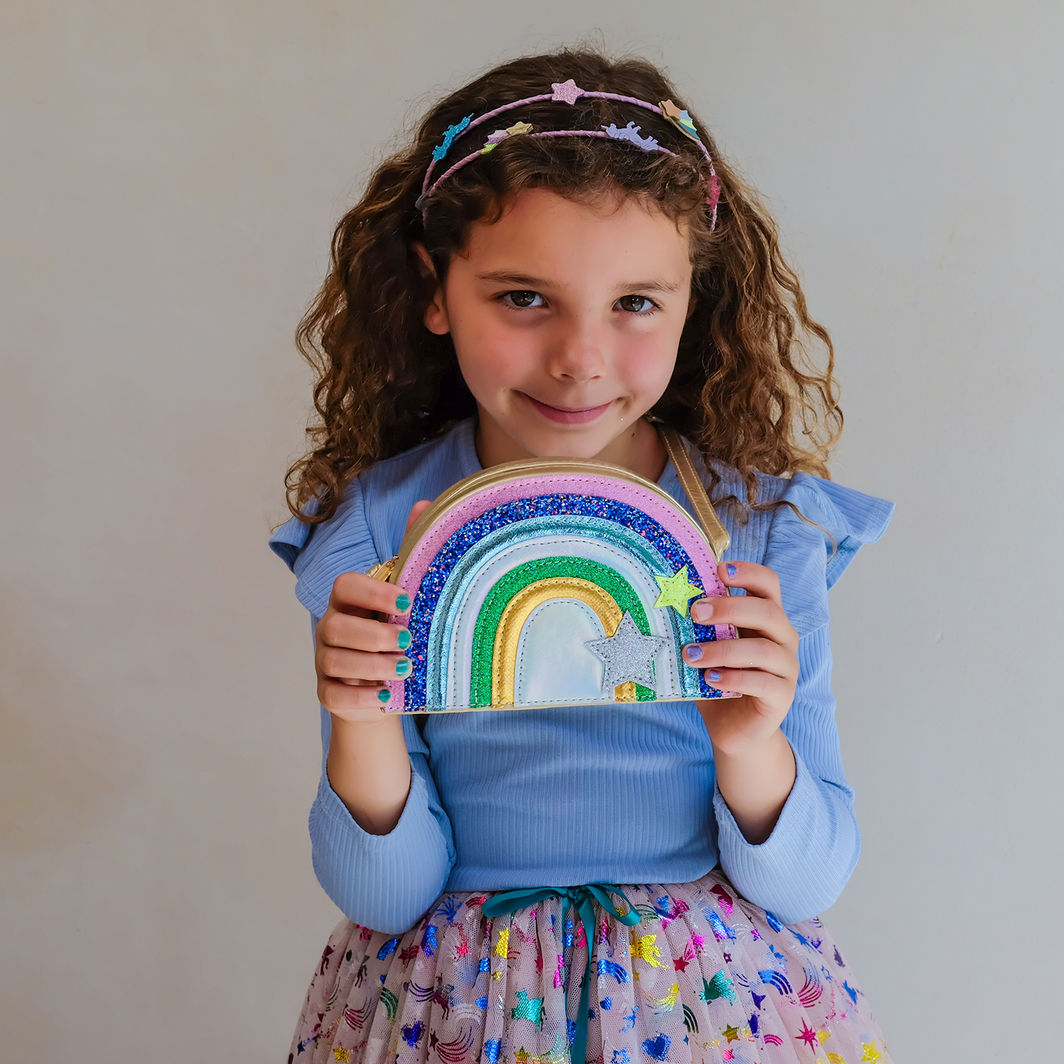 Mimi &amp; Lula skulderveske – Unicornland Rainbow