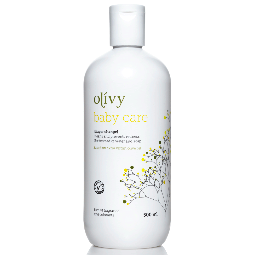 Olivy Baby Care til bleieskift, 500 ml.