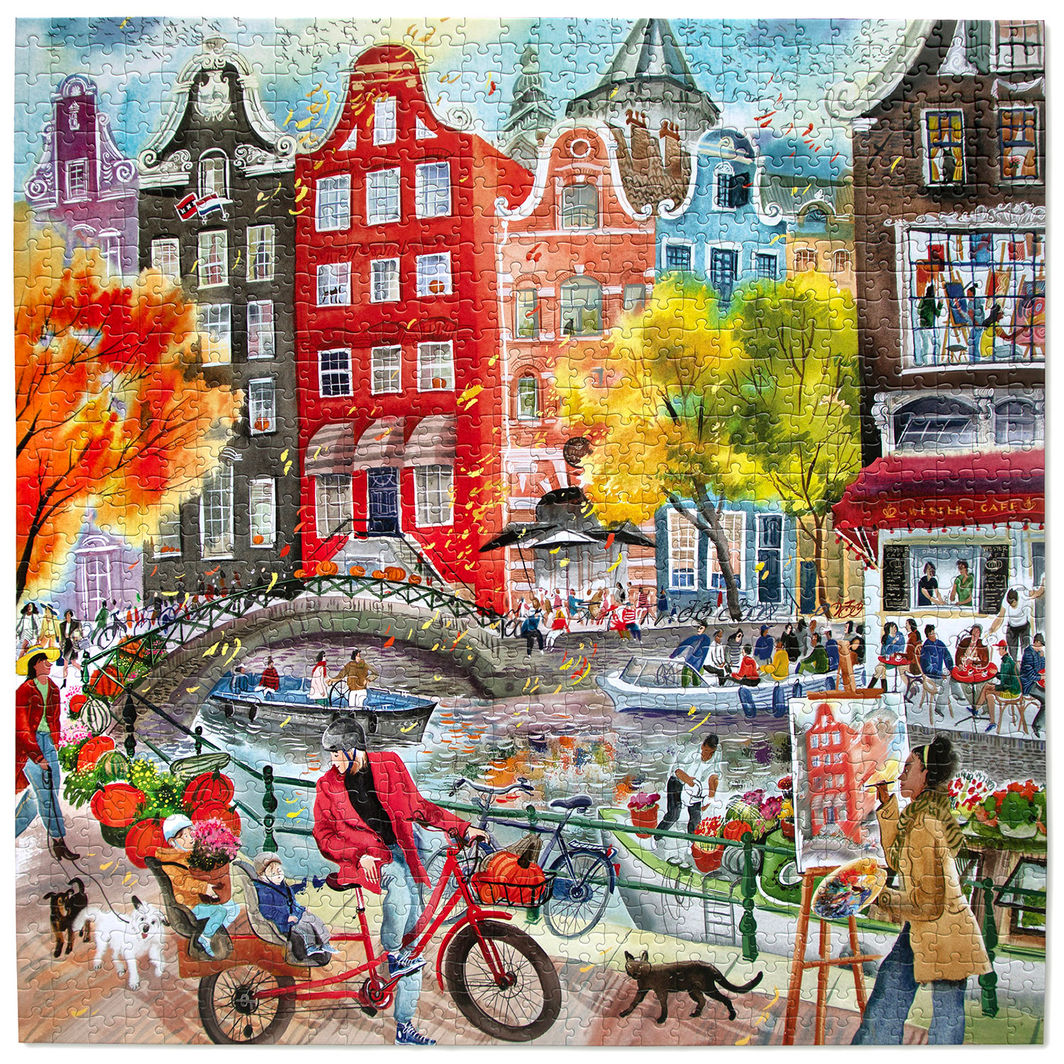 eeBoo Puslespill 1000 brikker, Artists in Amsterdam