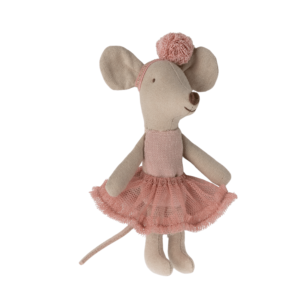 Maileg Ballerina mus, Lillesøster - Rosa