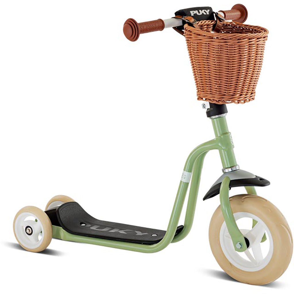Puky Classic løbehjul m kurv, Pastel-green - Fra 2 år