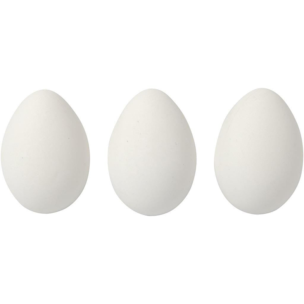 Dekorationsegg i plast, 12 stk.