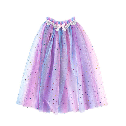 Great Pretenders dyrekostyme, enhjørningkappe og hårbøyle - str. 4-6 år