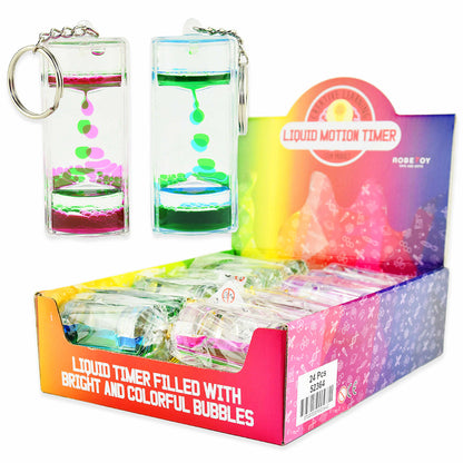 Robetoy Nøkkelring m. lava-effekt, 4 ass. farver