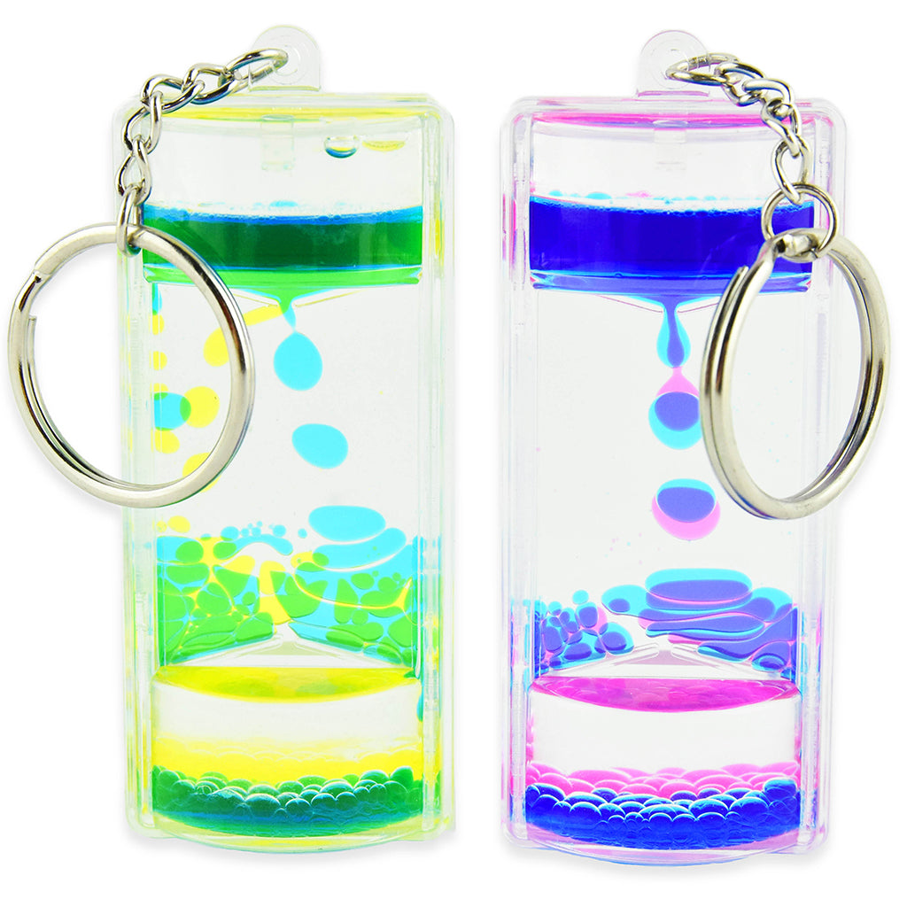 Robetoy Nøkkelring m. lava-effekt, 4 ass. farver