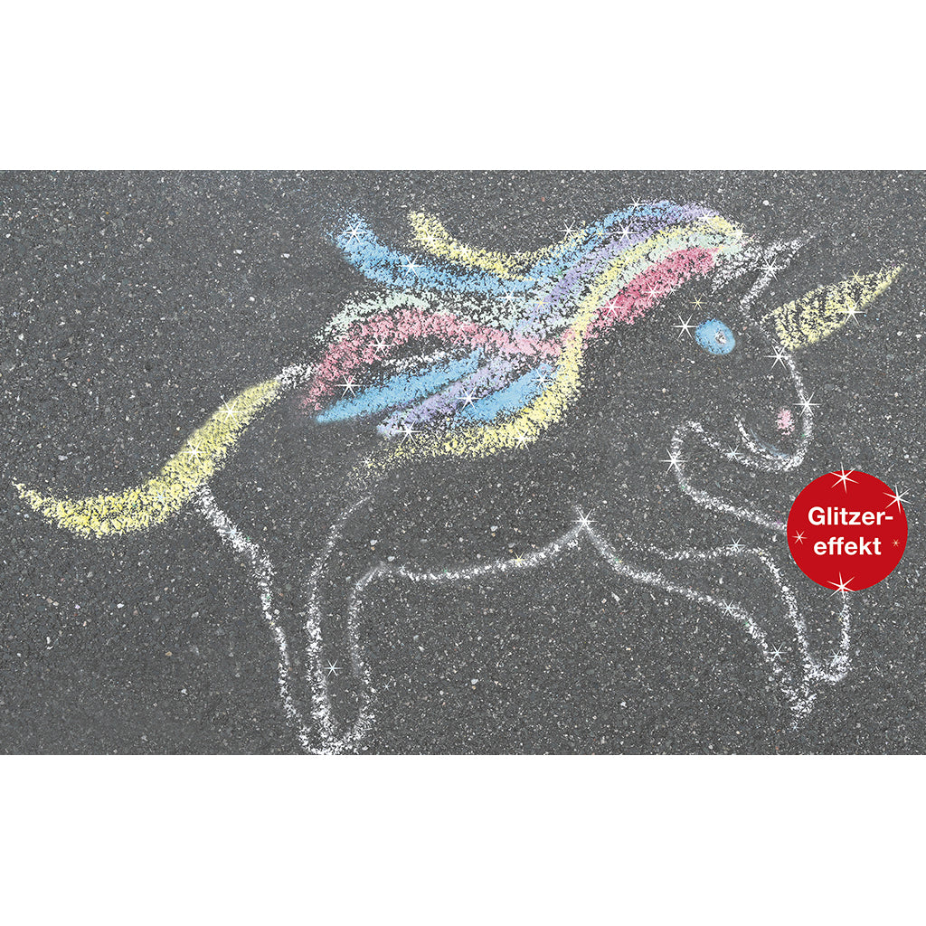 Faber-Castell, EFA gatekritt, 6 stk. - Unicorn glitter