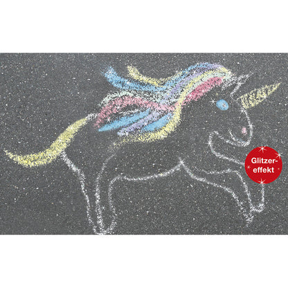 Faber-Castell, EFA gatekritt, 6 stk. - Unicorn glitter