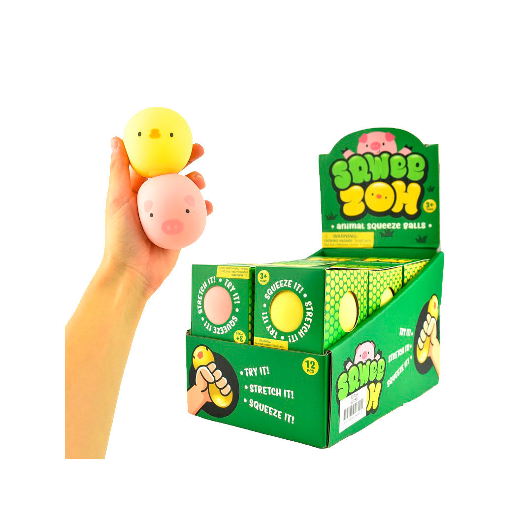 Robetoy Squeezy figurer som dyr, ass. modell