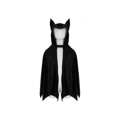 Great Pretenders utkledningstøy, Bat kappe m. hette - str. 5-6 år