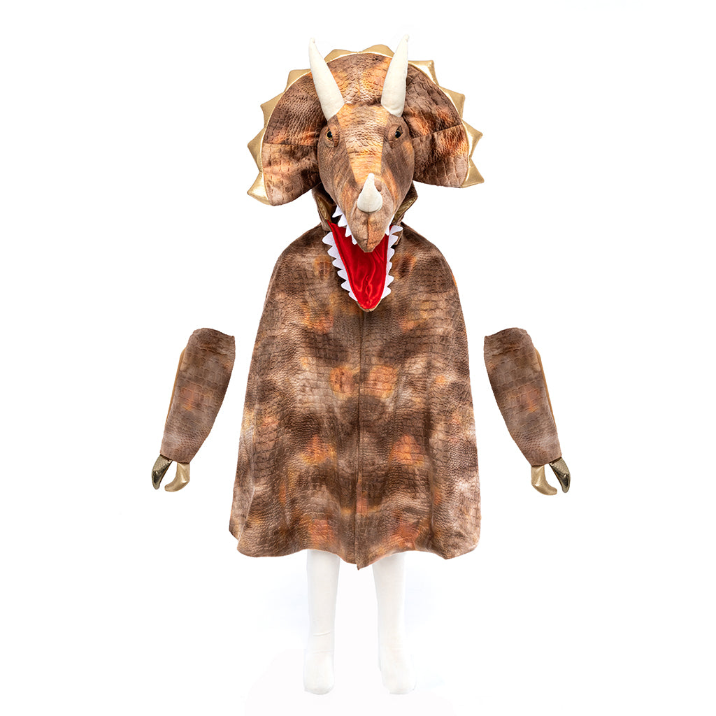 Great Pretenders dyrekostyme, GrandasaurusTriceratops Cape m. klør - str. 5-6 år