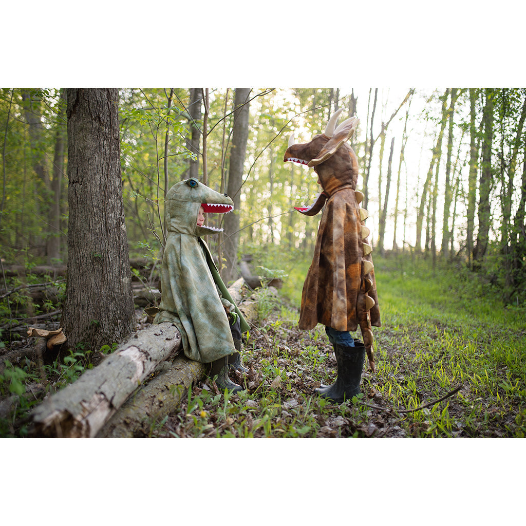 Great Pretenders dyrekostyme, dinosaurkappe, T-Rex - str. 4-6 år