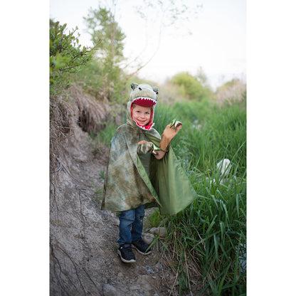 Great Pretenders dyrekostyme, dinosaurkappe, T-Rex - str. 4-6 år