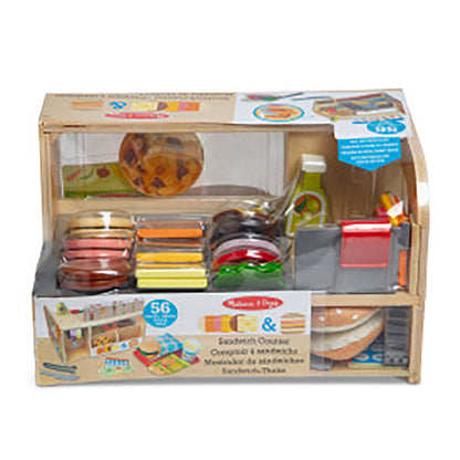 Melissa &amp; Doug Lekemat i tre, Sandwichbar - 56 deler