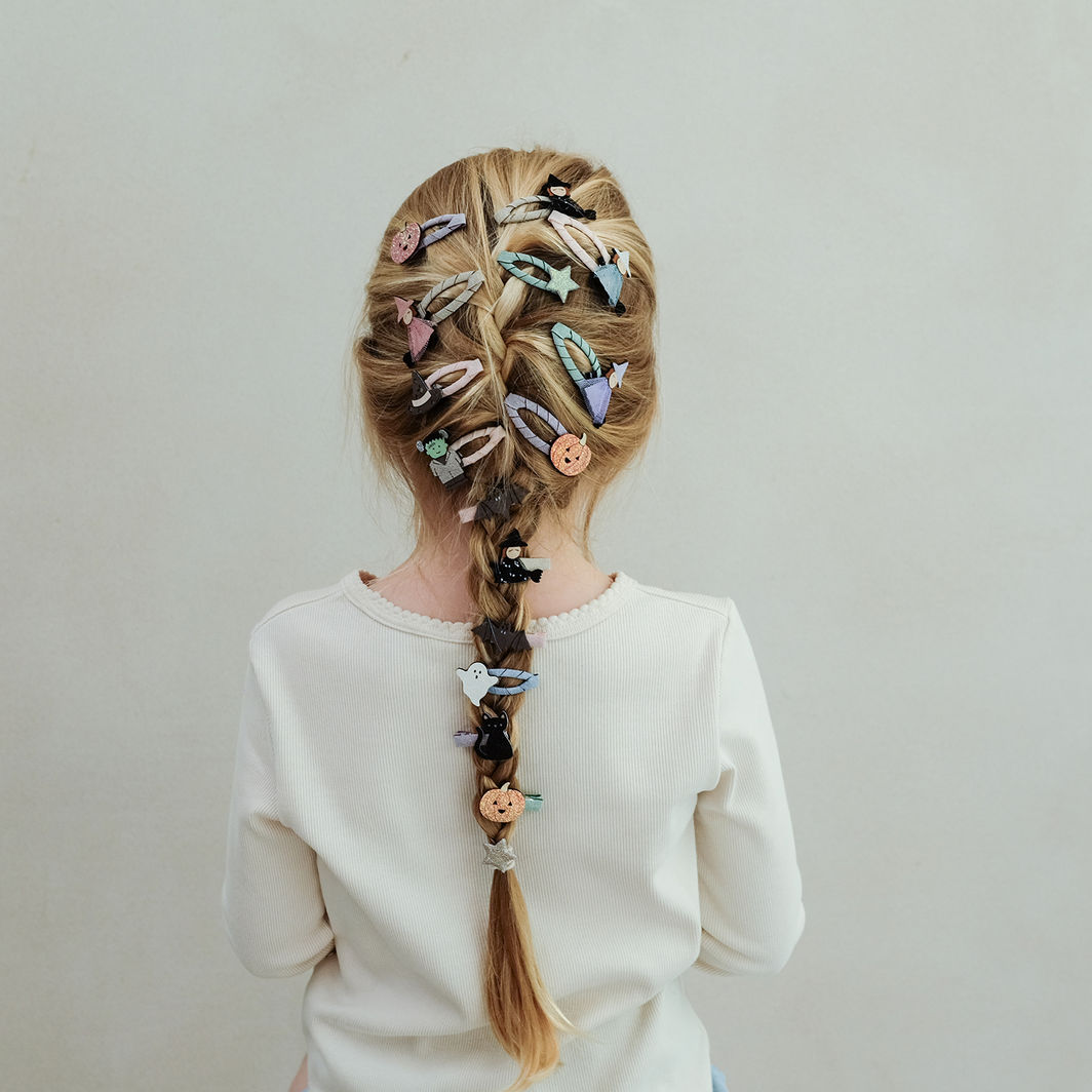 Mimi &amp; Lula - 8 hårspenner - Mini Halloween