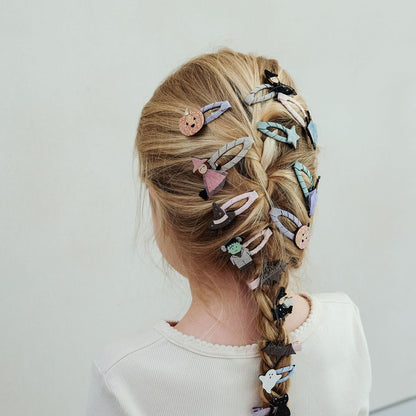 Mimi &amp; Lula - 8 hårelastikker - Mini Halloween