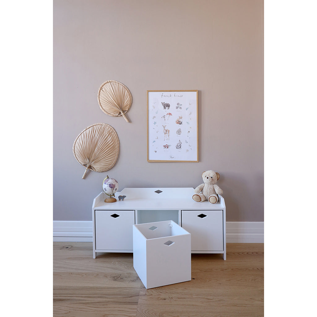 Cam Cam Luca oppbevaringskasse til Luca benk, Hvit