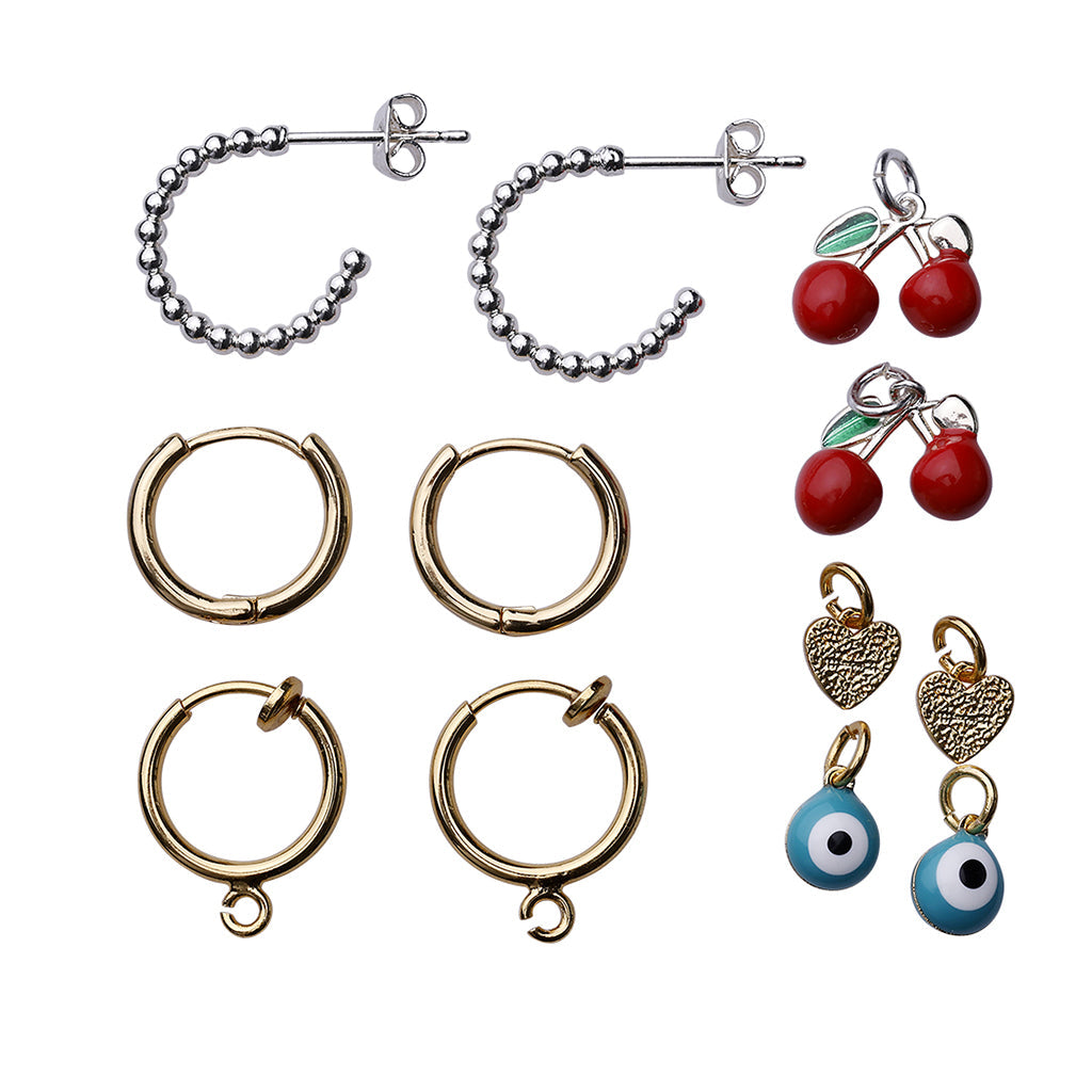 Me &amp; My Box, DIY smykkesett, Tassel Ear - 3 par øredobber til barn