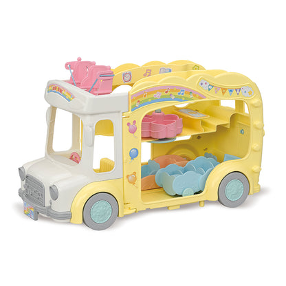 Sylvanian Families Regnbue sjov børnehavebus legetøj