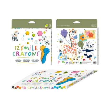 Haku Yoka, 12 fargekritt - smilende ansikter