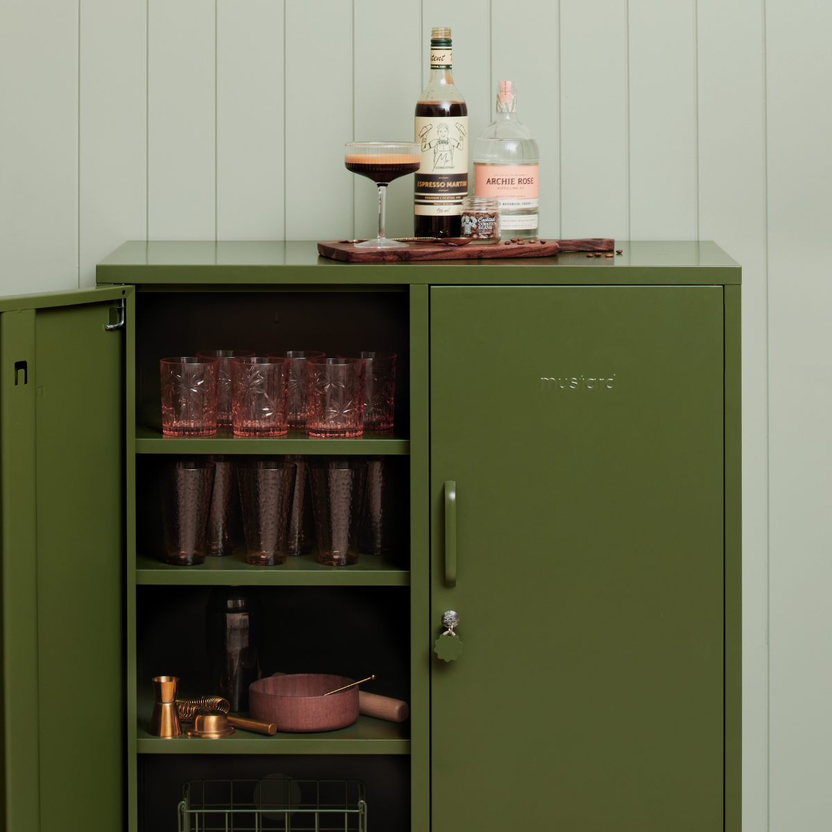 Mustard Made The Midi skap, Olive