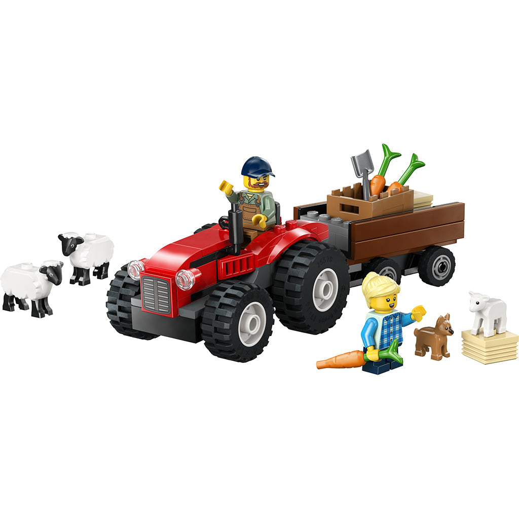 LEGO® City Great Vehicles, Rød traktor med henger og sauer