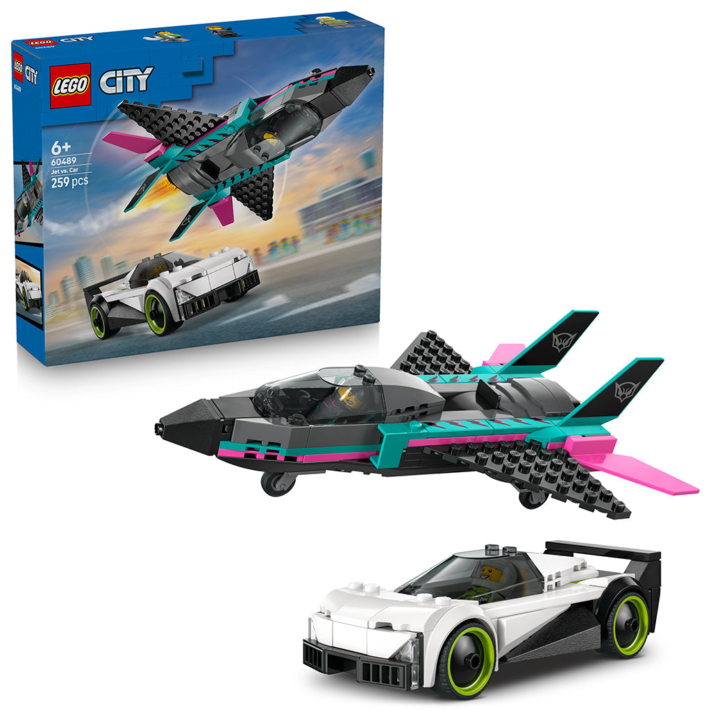 LEGO® City Jetfly mot racerbil