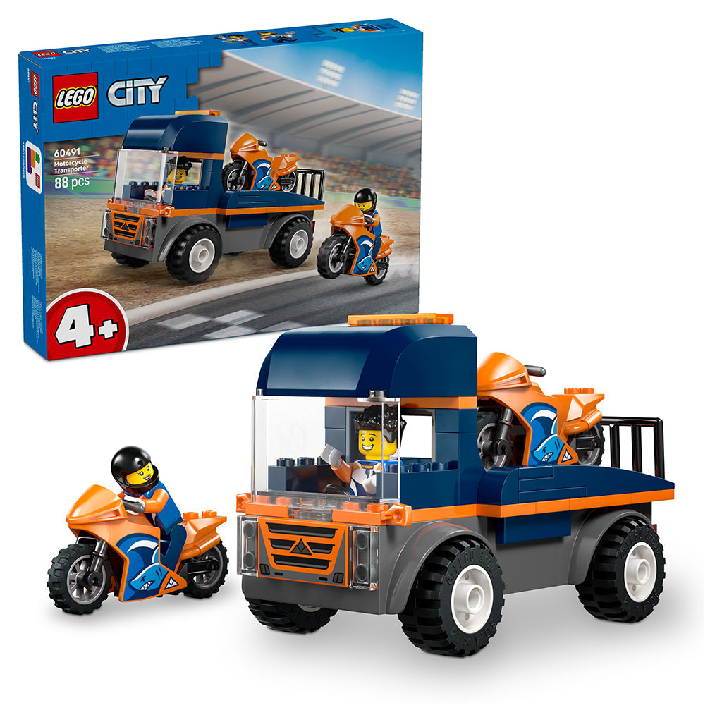 LEGO® City Motorsykkeltransporter