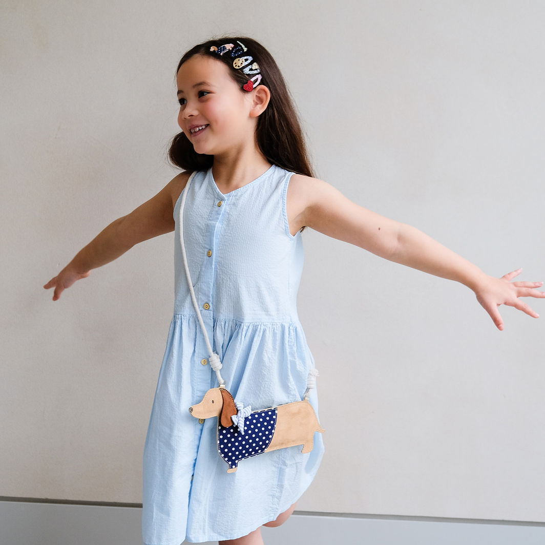 Mimi &amp; Lula veske med rem, Sausage Dog Mon Cheri