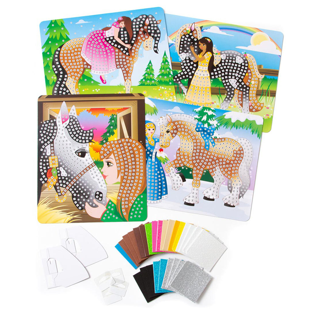 Sticky Mosaics I love horses, stor