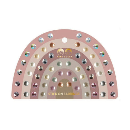 Mimi &amp; Lula - Ørestickers 30 par - Pink Gem Earrings
