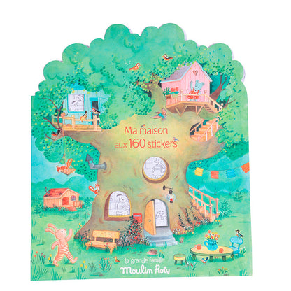 Moulin Roty Male- og klistremerkebok, Tre