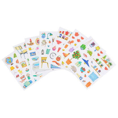 Moulin Roty Male- og klistremerkebok, Tre