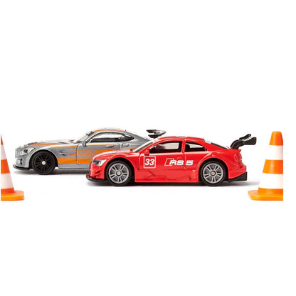 Siku Lekebiler i gaveeske med 3 racerbiler og kjegler