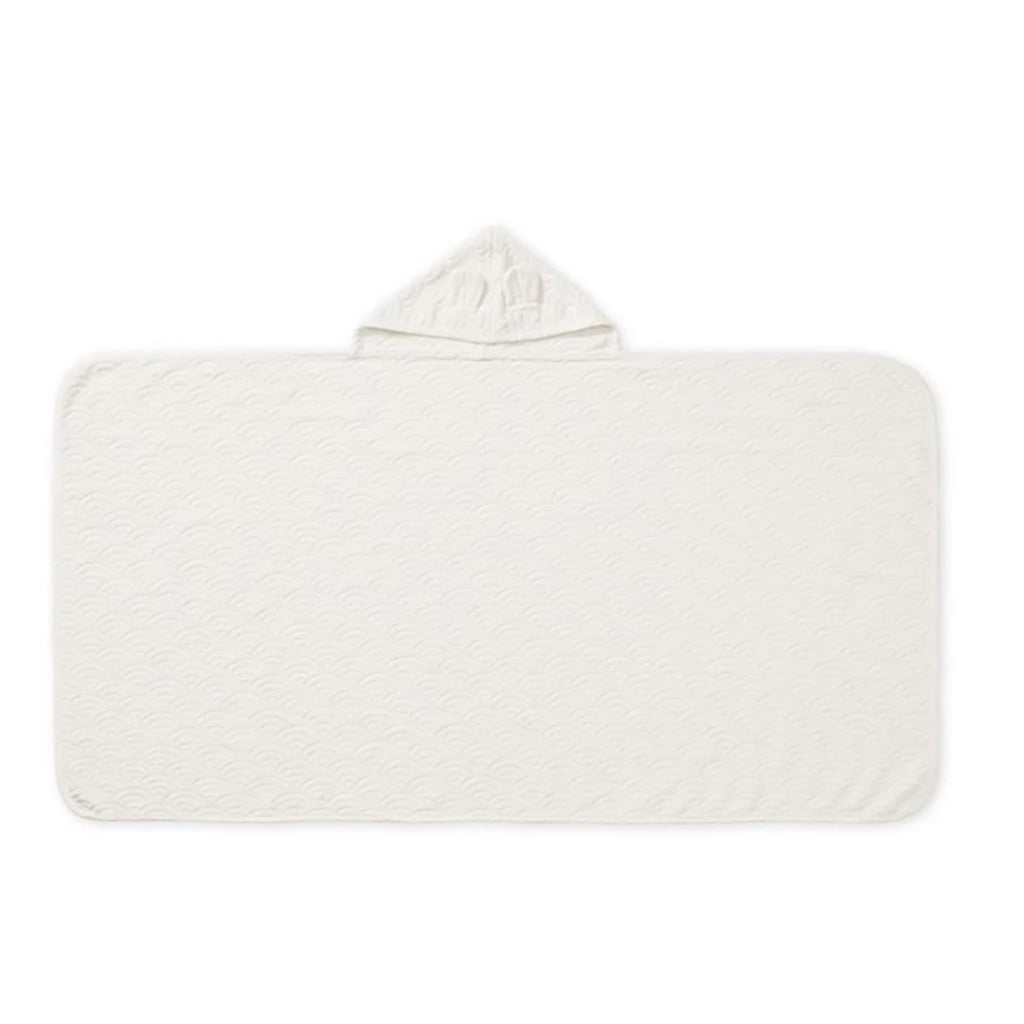 Cam Cam juniorhåndkle med hette og ører, Off-white