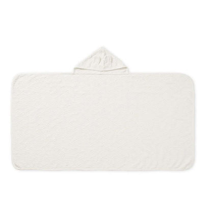 Cam Cam juniorhåndkle med hette og ører, Off-white