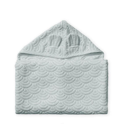 Cam Cam juniorhåndkle med hette og ører, Classic grey