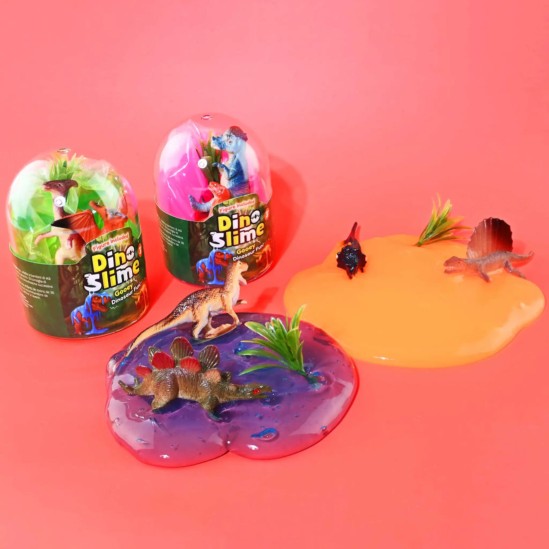 Robetoy, slim med dinosaur, assorterte farger