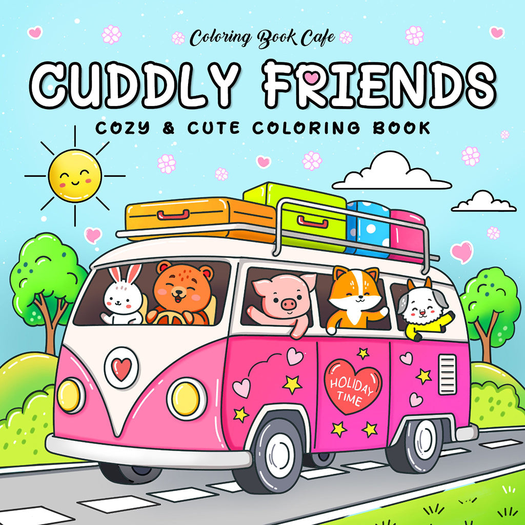 Cuddly Friends, Cozy Coloring – malebok