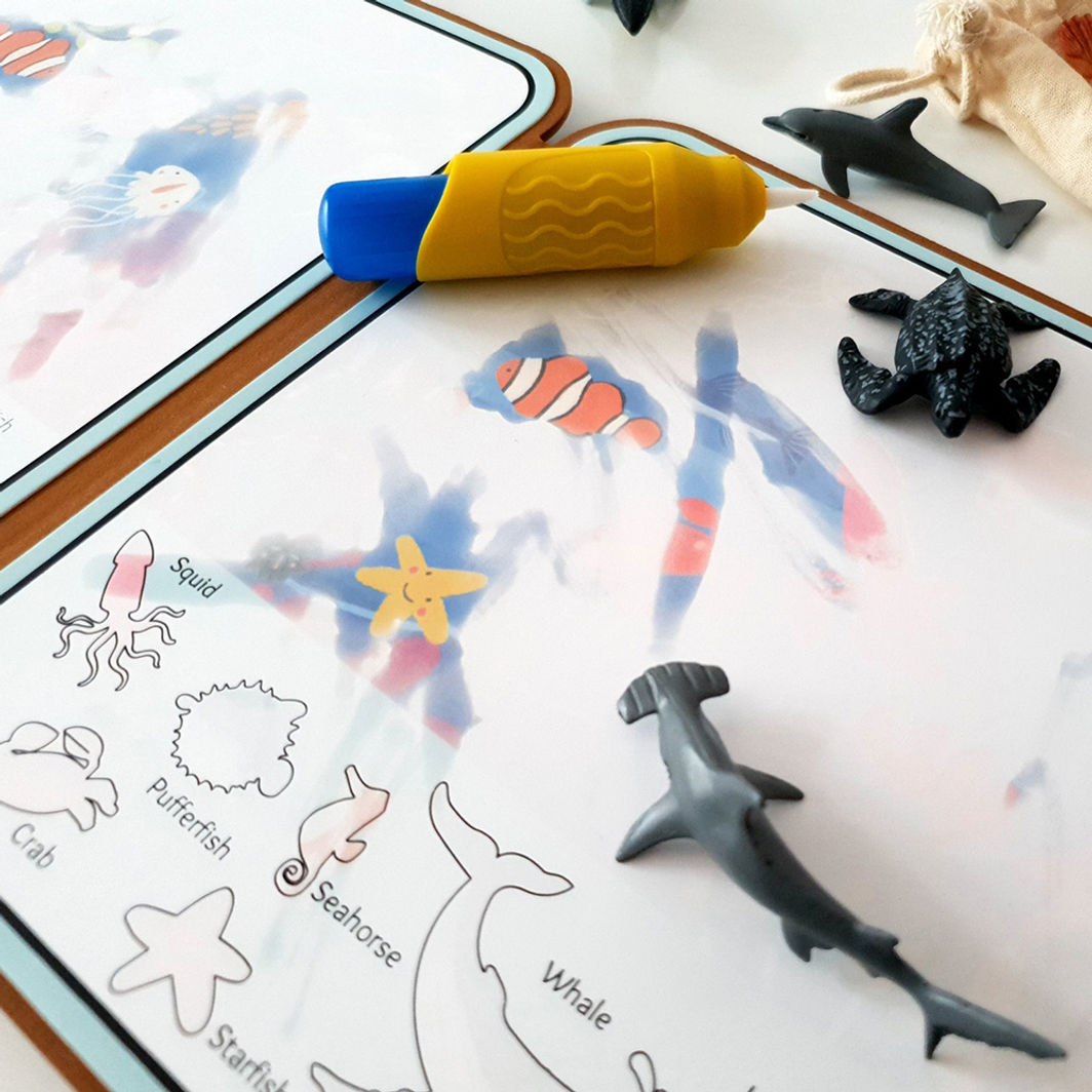 mierEdu Mal med vann malebok, Havet