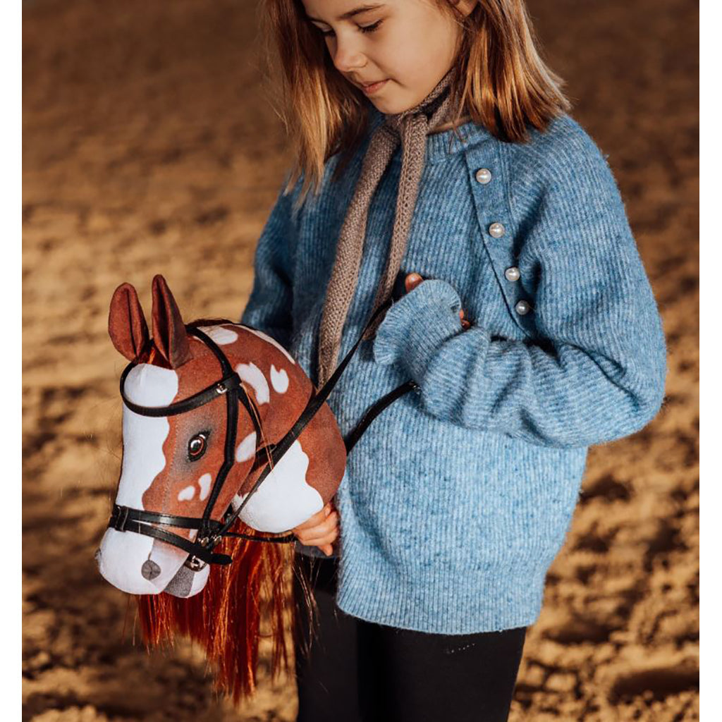 By Astrup Kæphest, Coco - Rødbrun/hvit