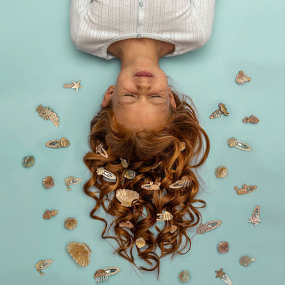 Mimi &amp; Lula 8 hårspenner, Mini Mermaid Ocean Pearl