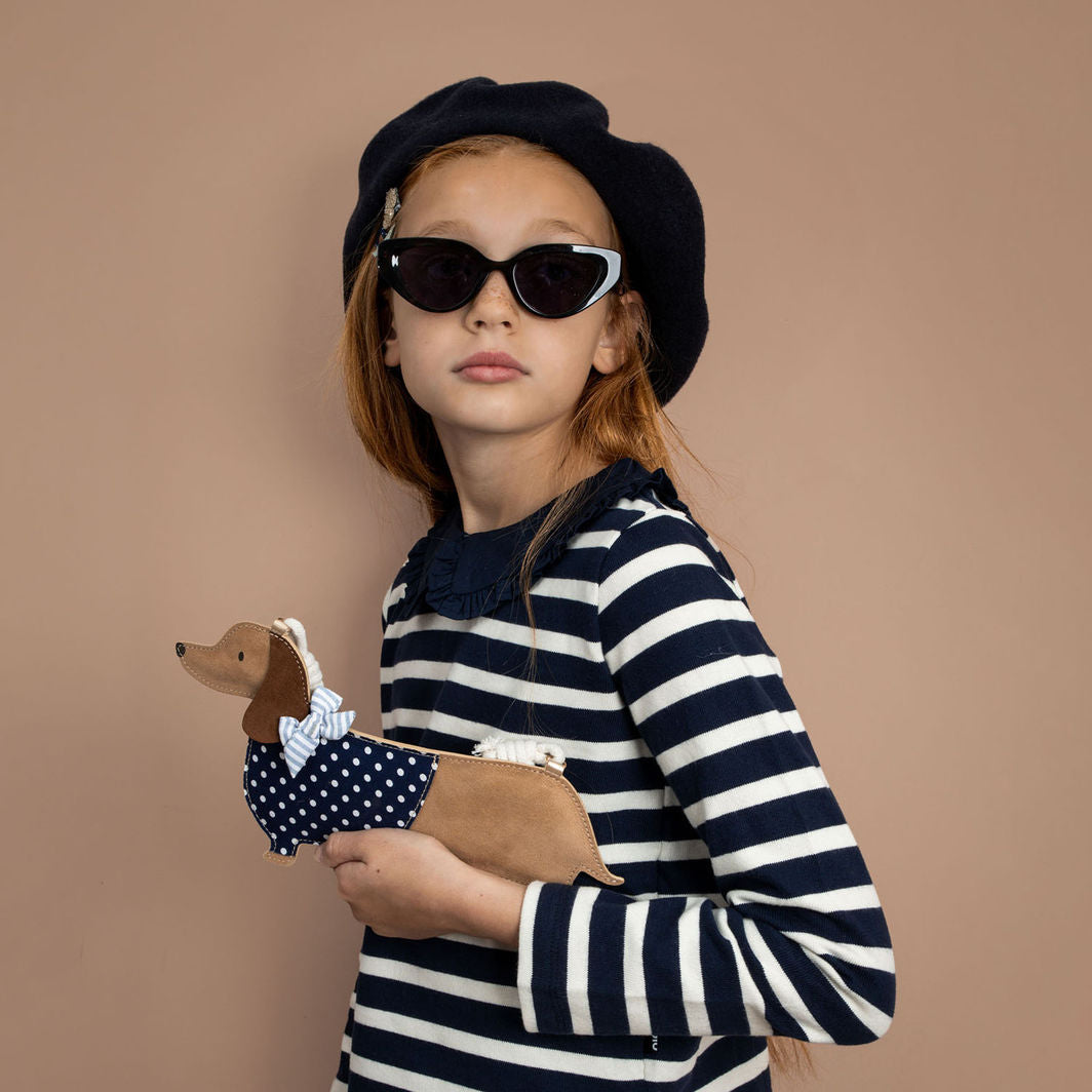 Mimi &amp; Lula veske med rem, Sausage Dog Mon Cheri