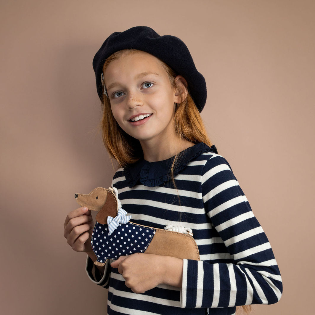 Mimi &amp; Lula veske med rem, Sausage Dog Mon Cheri