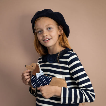 Mimi &amp; Lula veske med rem, Sausage Dog Mon Cheri