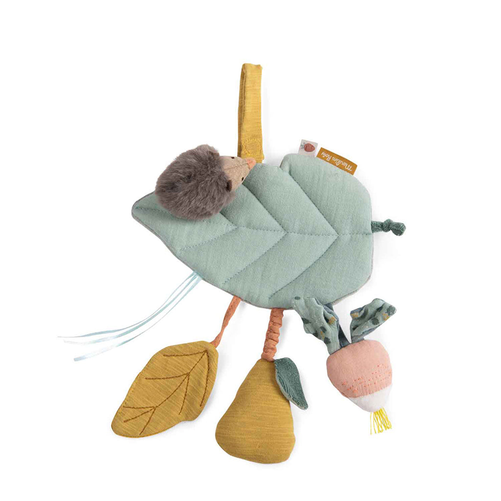 Moulin Roty Aktivitetsrangle, Blad med reddik og pære - Trois Petits Lapins
