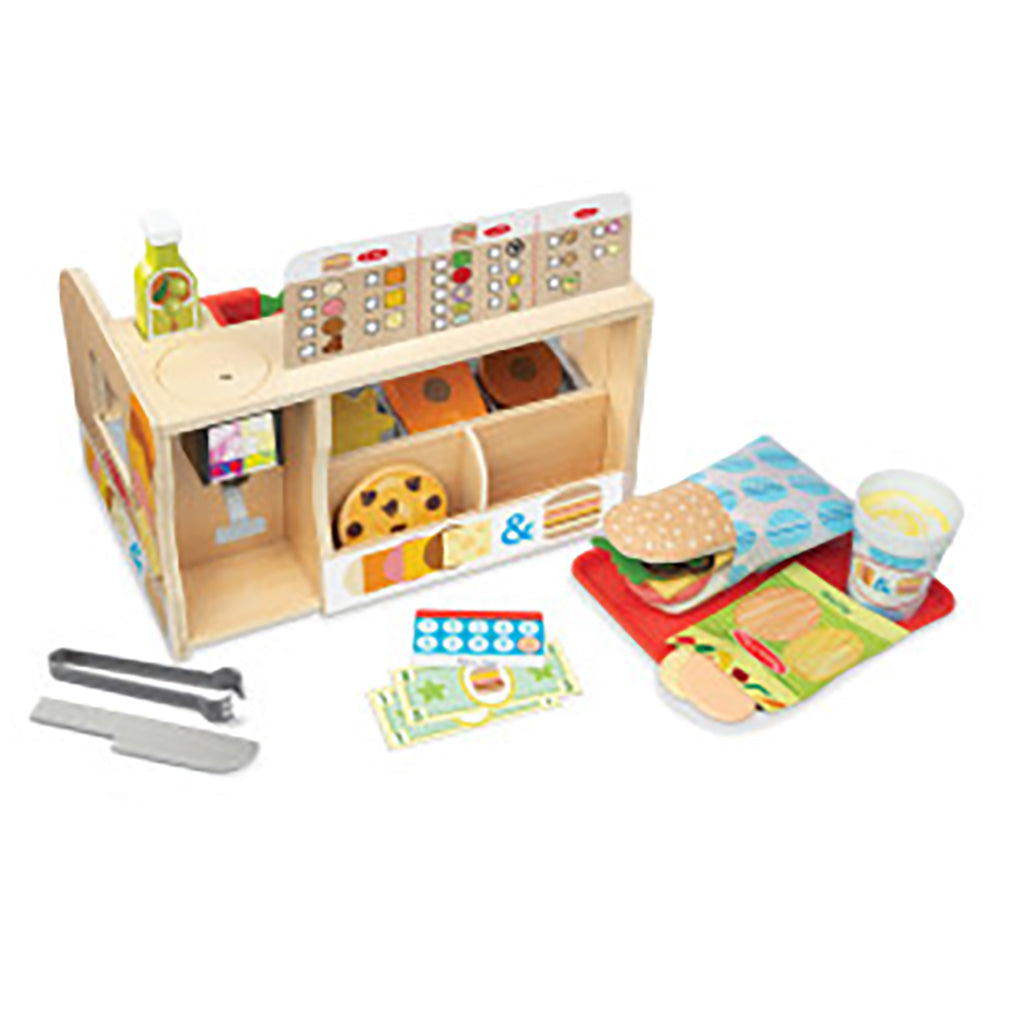 Melissa &amp; Doug Lekemat i tre, Sandwichbar - 56 deler